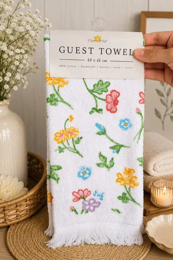 Handdoekje fleurige bloemen