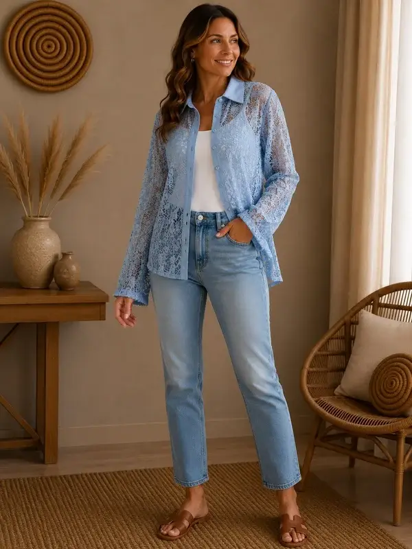 Magali blouse - blauw