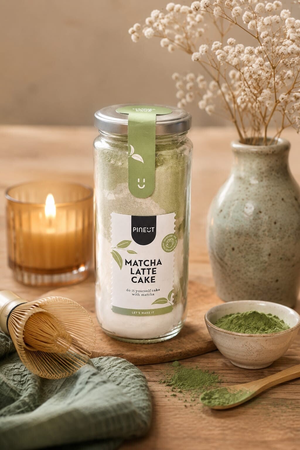 Matcha latte cake