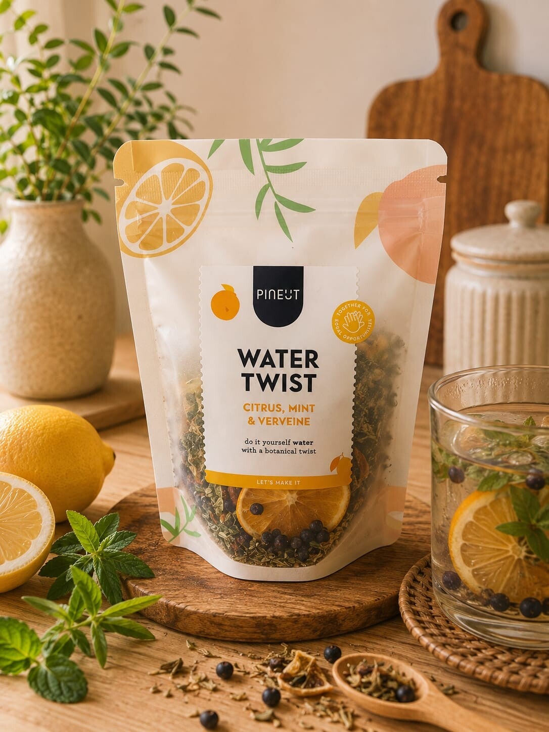 Water twist citrus, mint & verveine