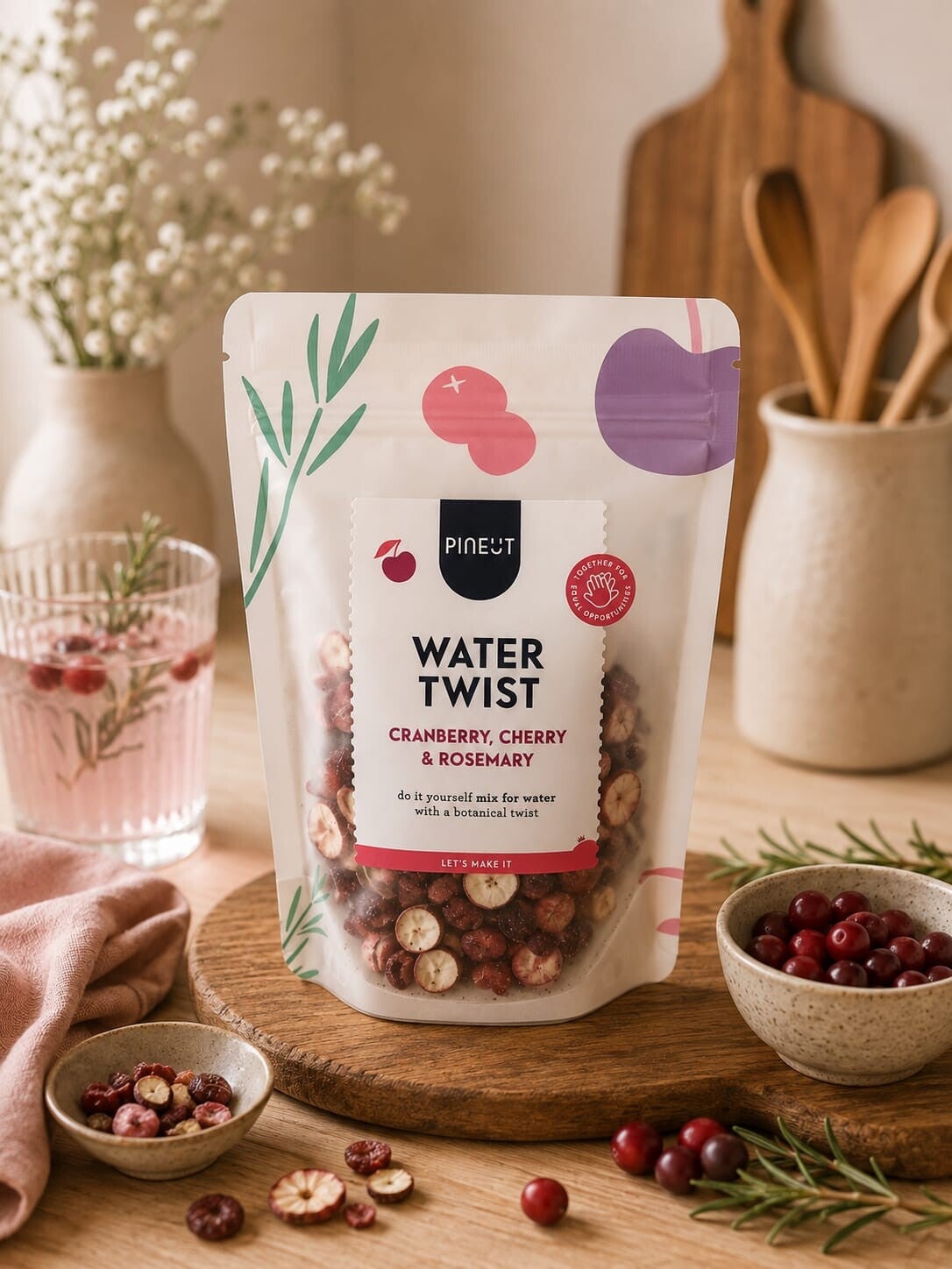 Water twist cranberry, cherry & rosemary