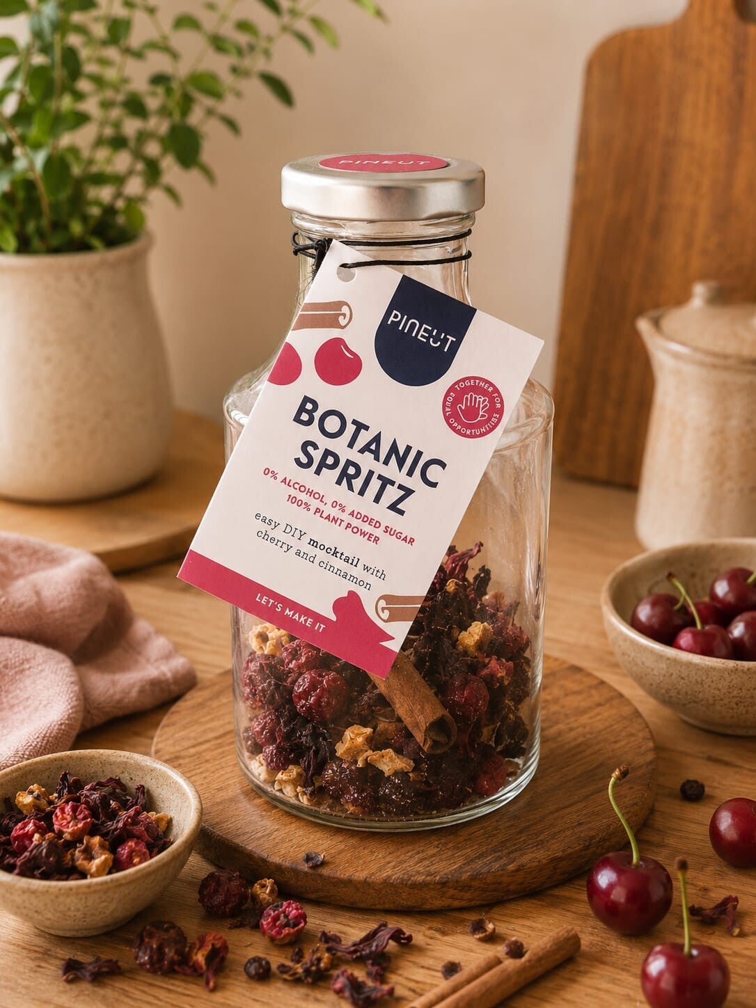 Botanic spritz mocktail cherry & cinnamon