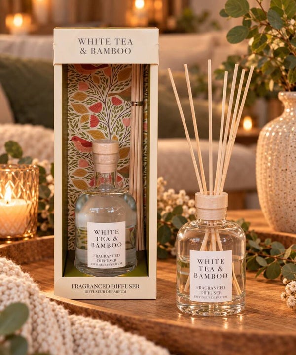 Geurstokjes - white tea & bamboo