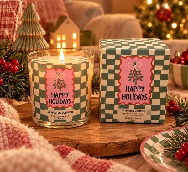 Geurkaars - happy holidays