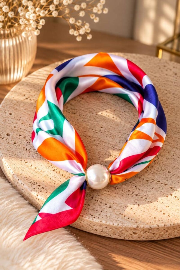 Sjaal met magneetsluiting - multicolor