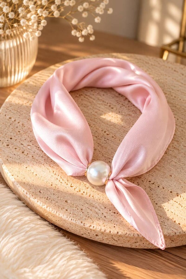 Sjaal met magneetsluiting - roze