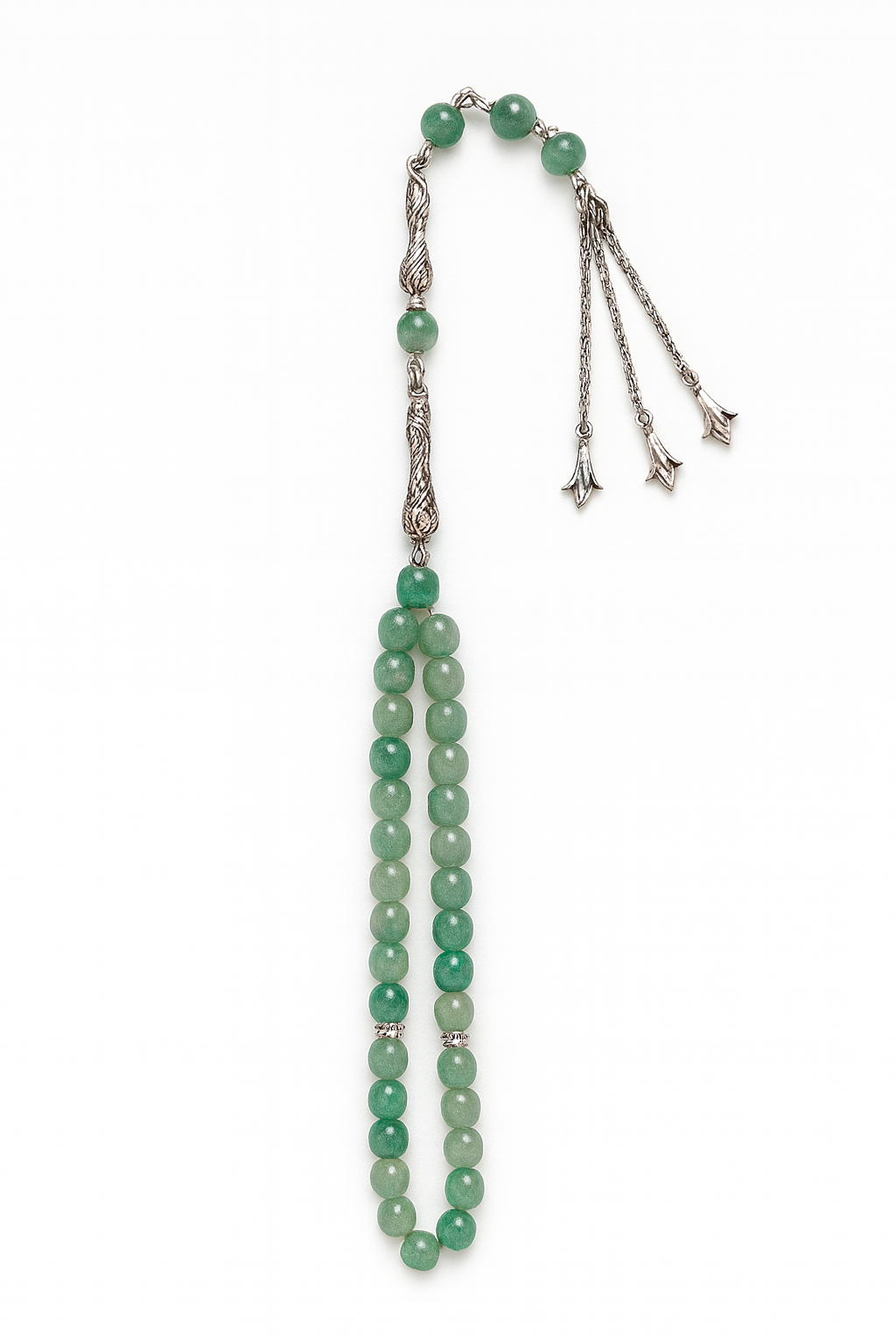 Tasbih grønn 33 perler