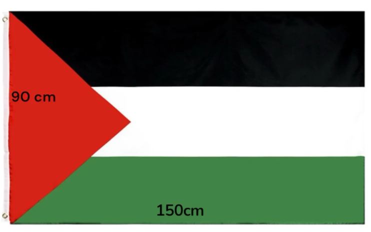 Palestina flagg 150 cm x 90 cm
