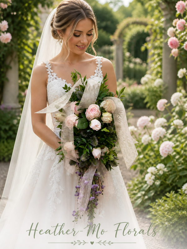 Elegant cascading bouquet