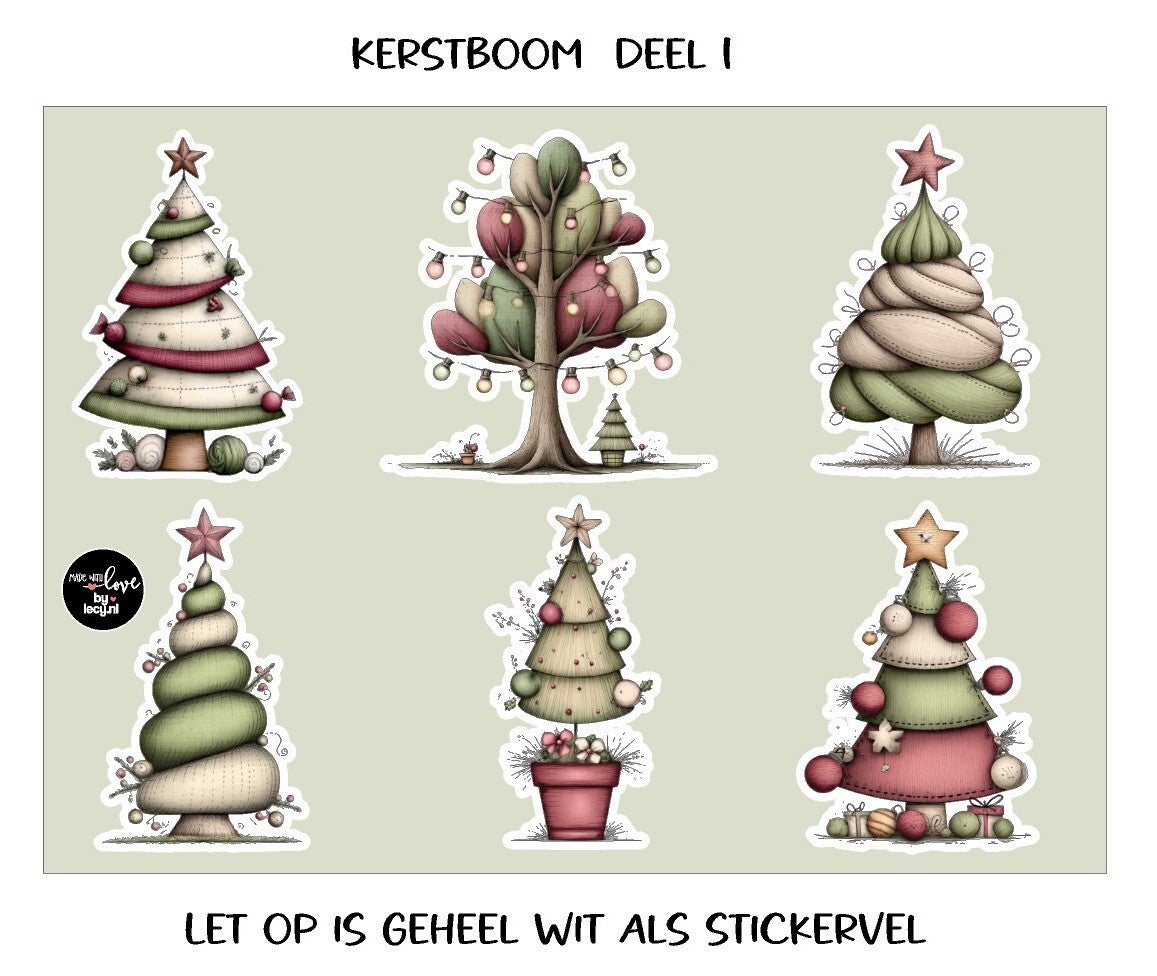 Whimsical KerstBoom deel 1 t/m 4