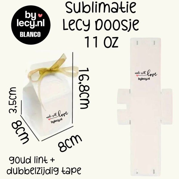 Sublimatie 11 oz LeCy Melk Doosje- Blanco