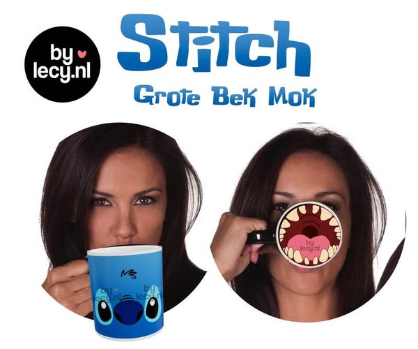 Grote bek mok - Stitch