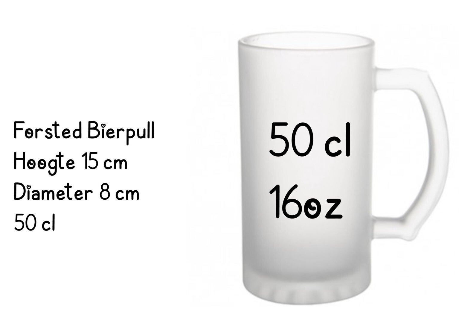 Blanco Frosted Bierpull 50 cl - 16 oz