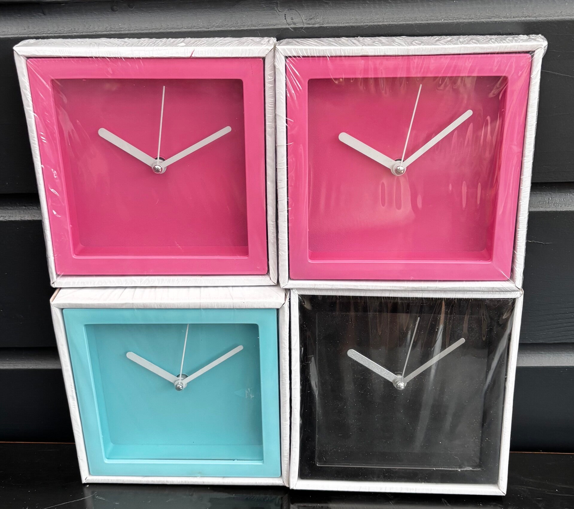 Klokjes roze blauw zwart - ecxl batterij