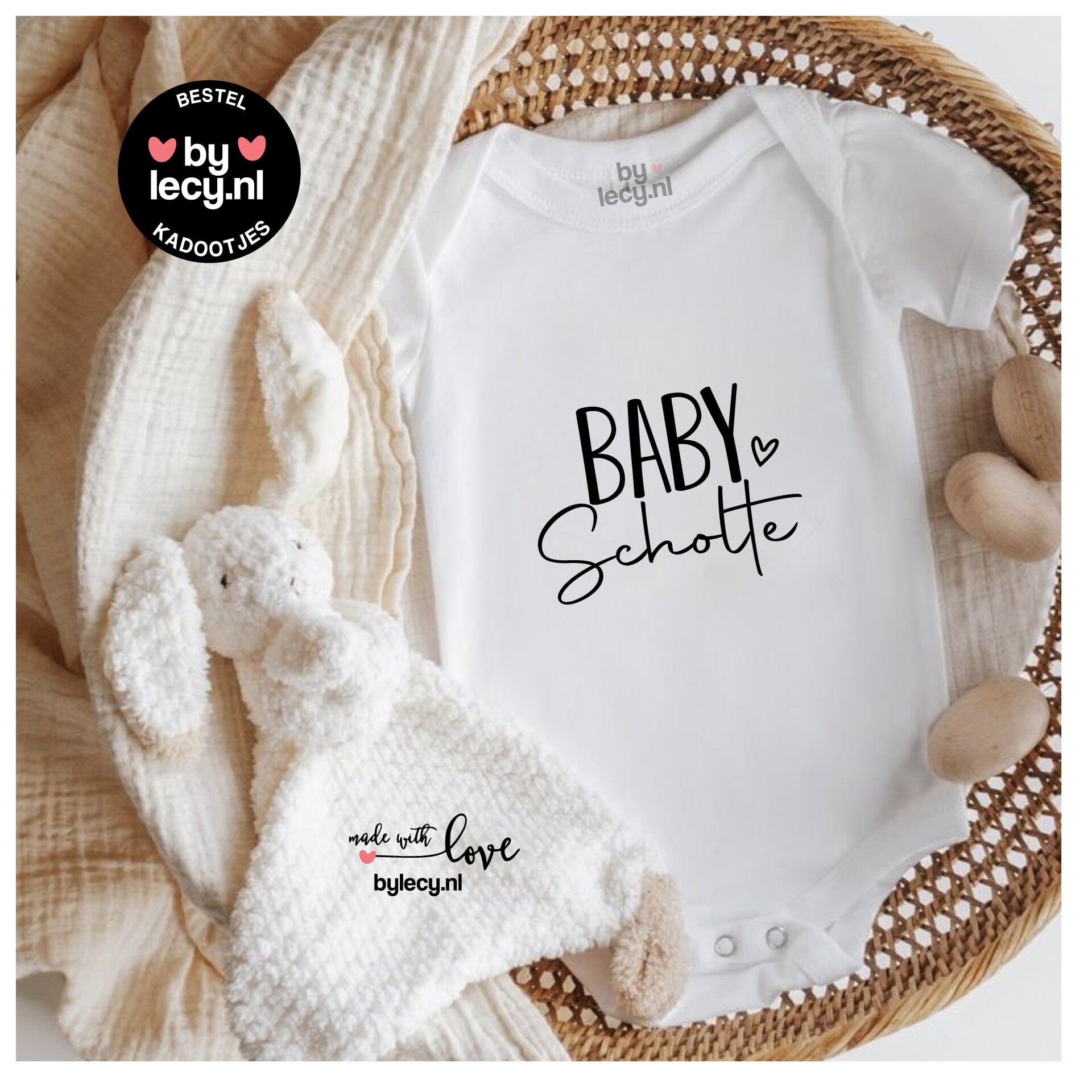 Romper met Achternaam - (Leuk!) Zwangerschapskadootje