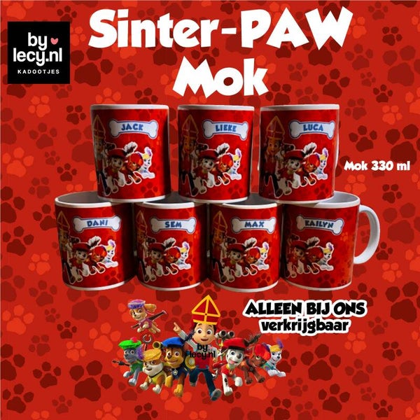 Sint Paw Mok  alleen bij ons verkrijgbaar!