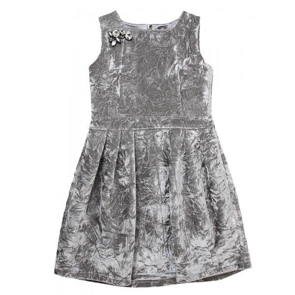 FRACOMINA DRESS GIRL GRAY