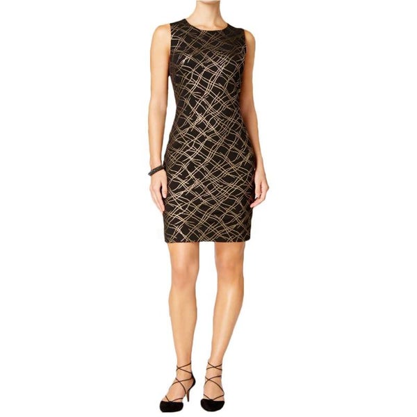 TH Metallic Cocktail Dress 