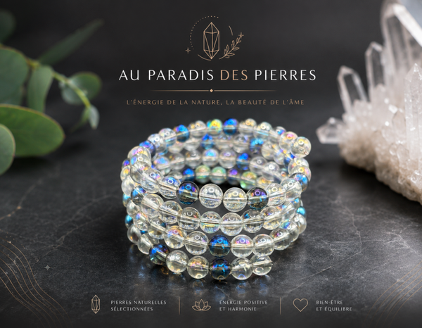 Bracelet multi tour aqua aura angel ET aqua aura bleu