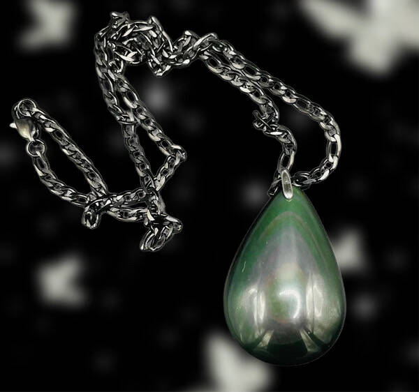Pendentif obsidienne œil céleste