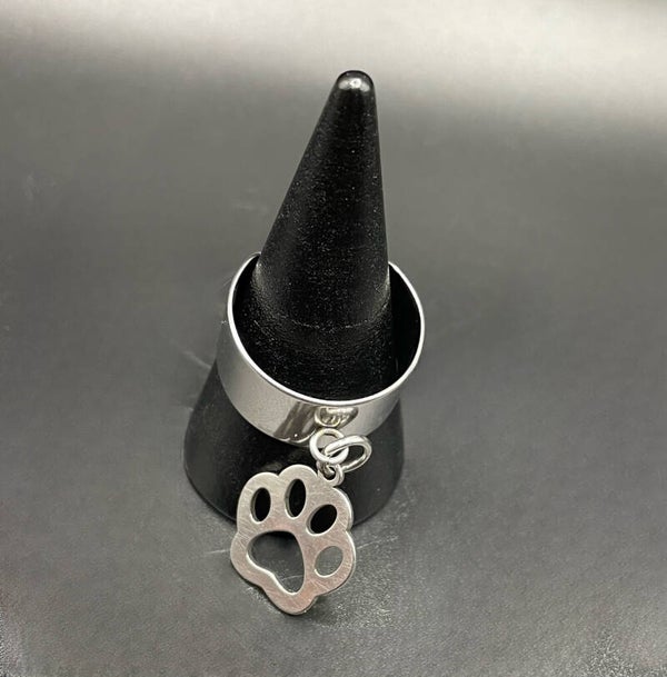 Bague réglable pampille patte