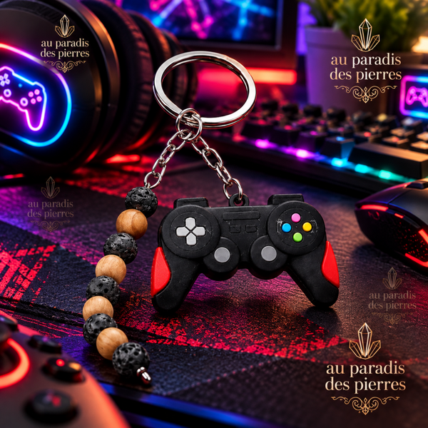 Porte clé manette noire
