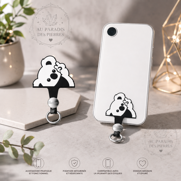 Languette attache telephone koala