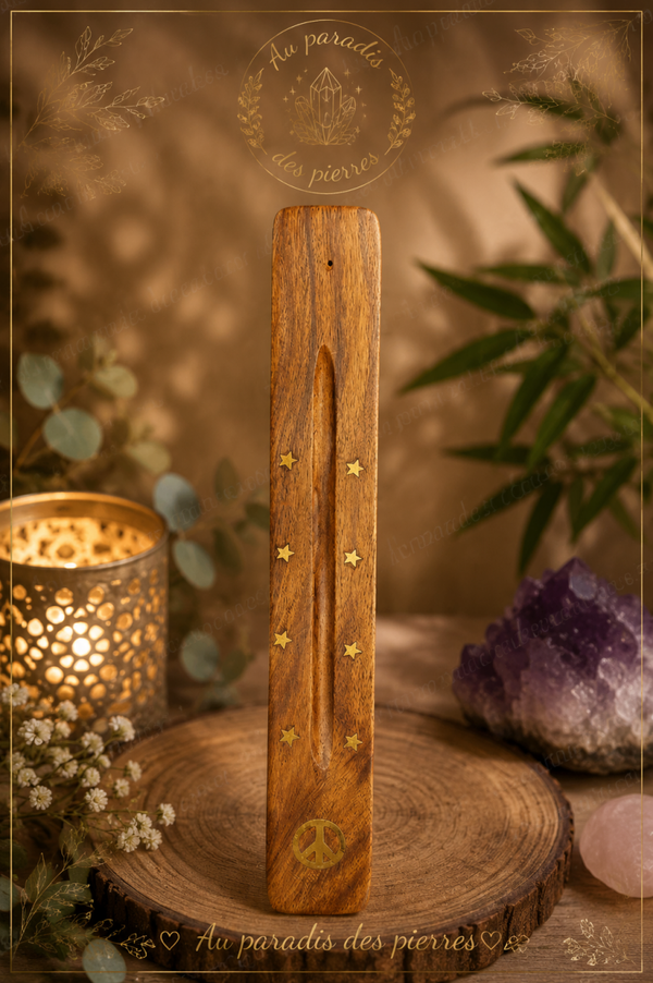 Portes encens en bois pour bâtonnets