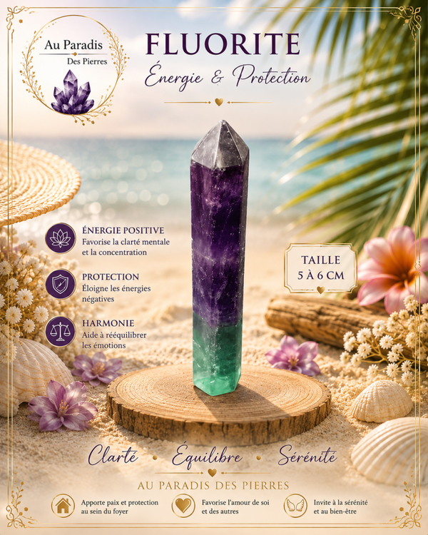 Pointes de fluorite