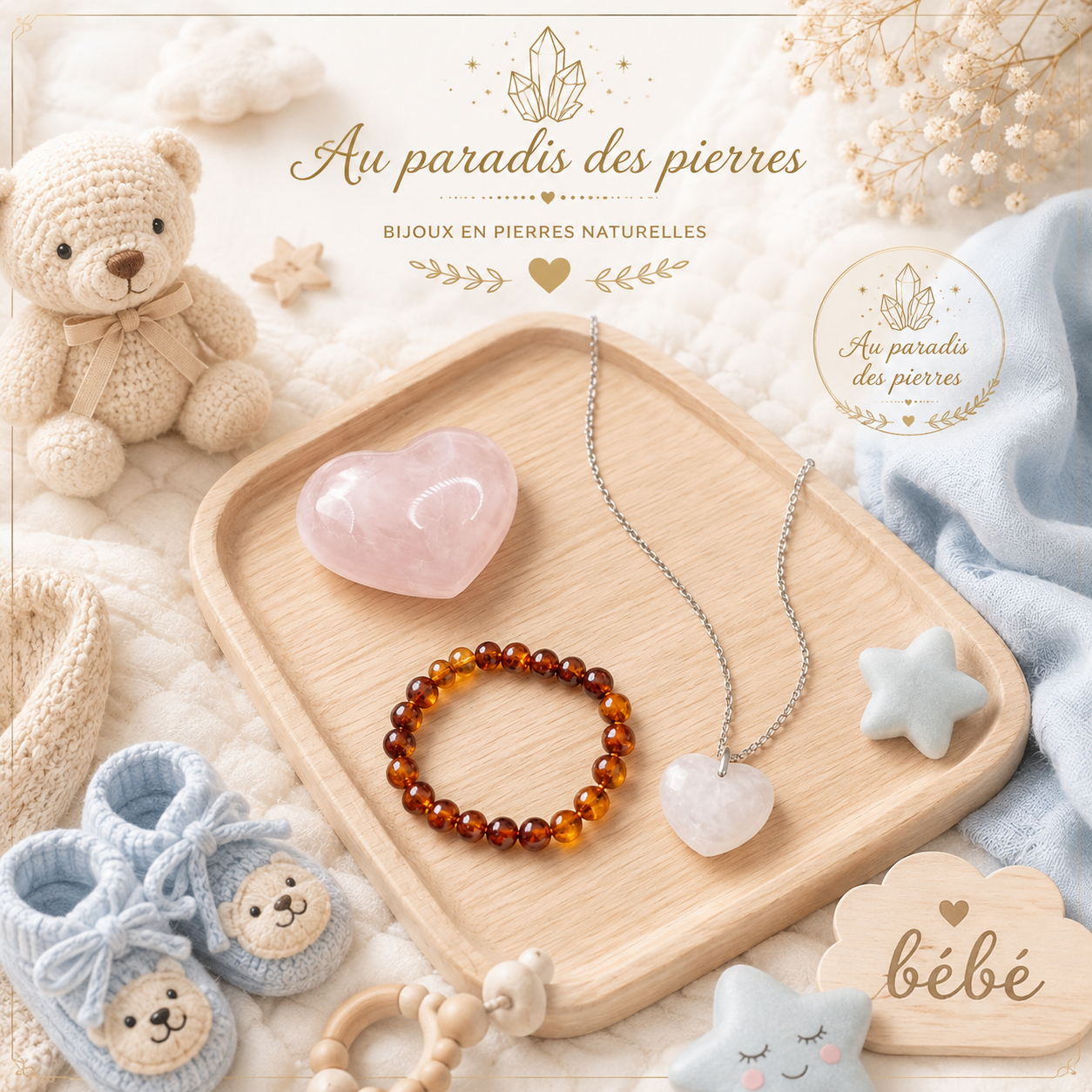 Coffret naissance maman et petit garçon
