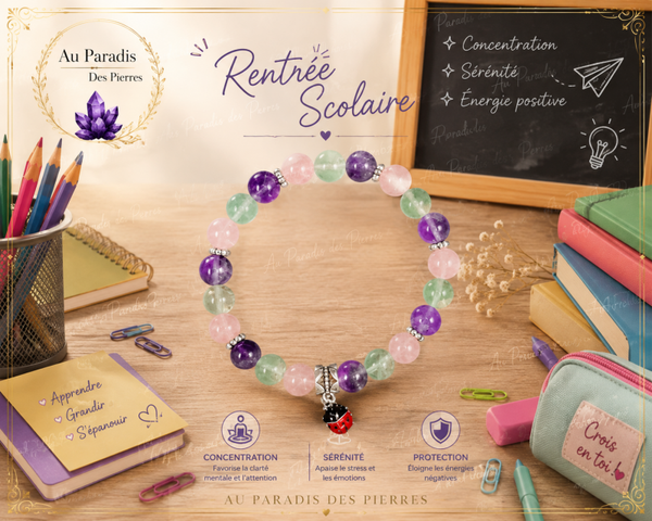 Bracelet rentrée scolaire modèle fille