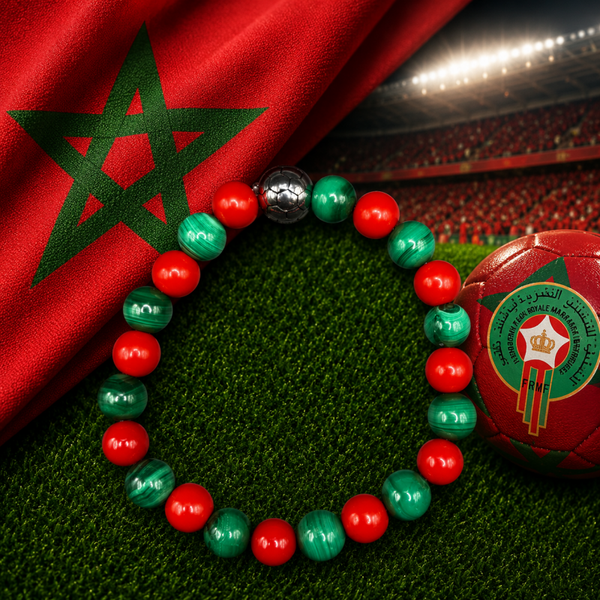 ⚽️ BRACELET ÉQUIPE FOOT MAROC ⚽️