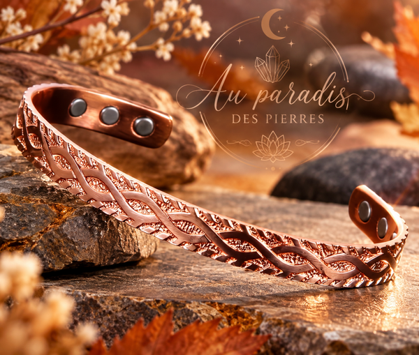Bracelet en cuivre magnetique