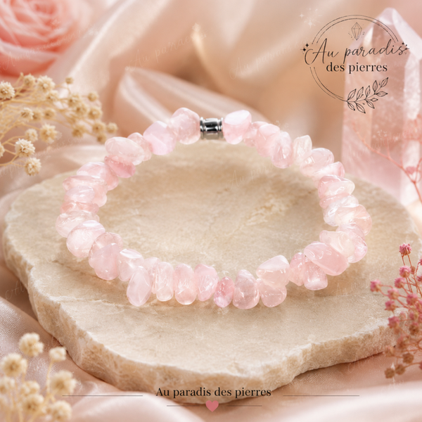 Bracelet quartz rose