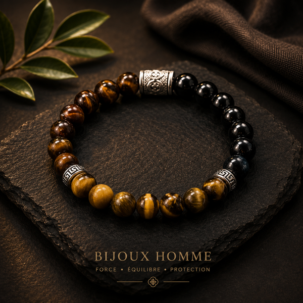 Bracelet Multi Oeil 👁️ « Taureau,Faucon,Tigre »