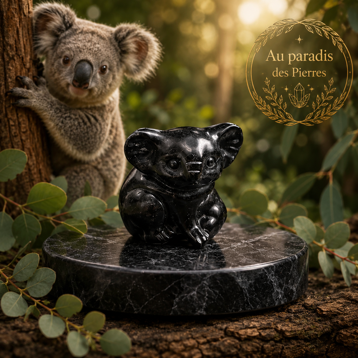 🐨Koala en obsidienne 🐨