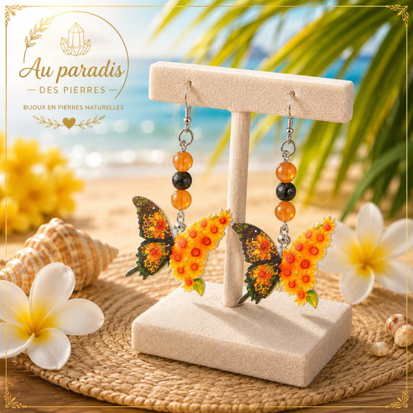 Boucle d’oreille papillon