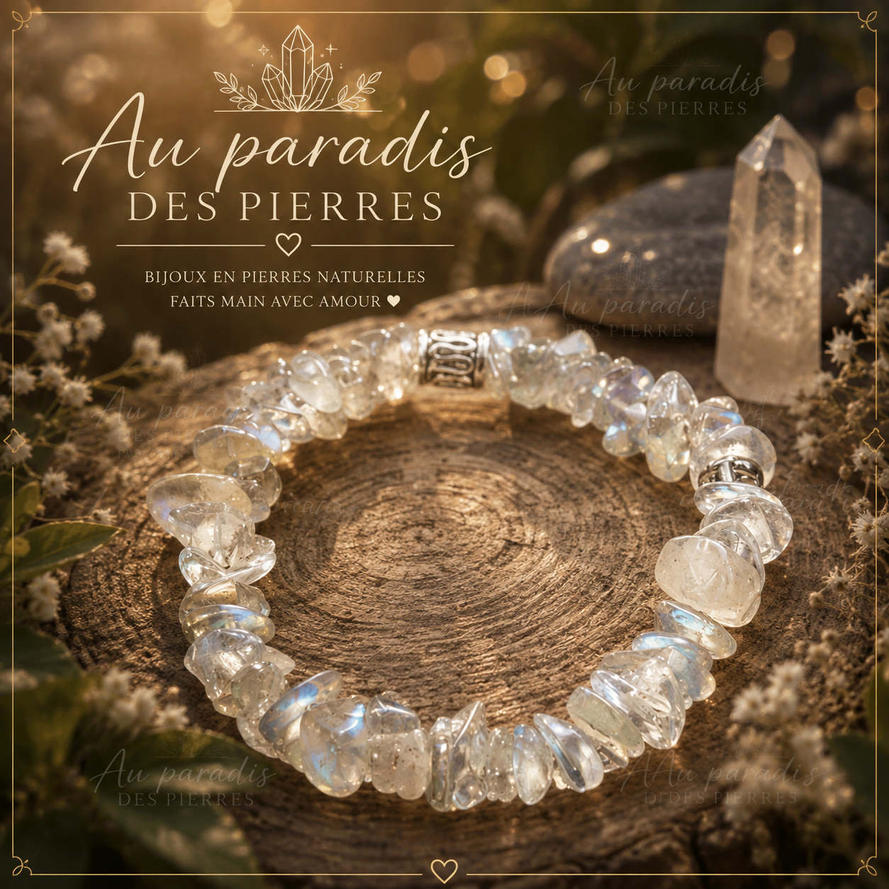 Bracelet cristal de roche