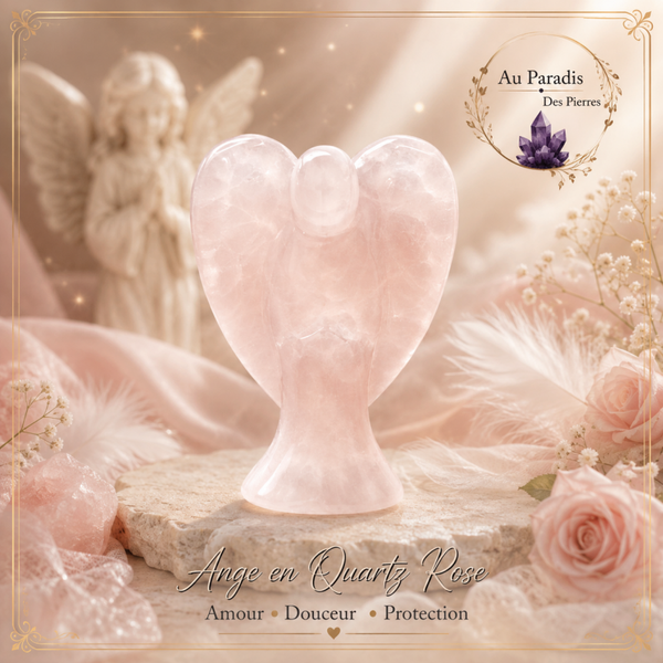 🪽Ange en quartz rose 🪽