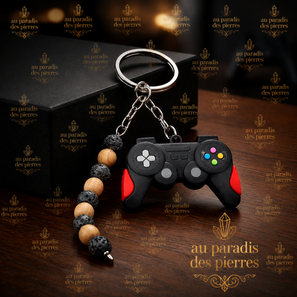 Porte clé manette noire