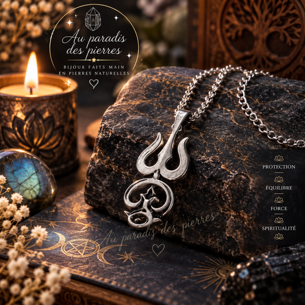 Pendentif "Om Trishula" – Bouclier Spirituel