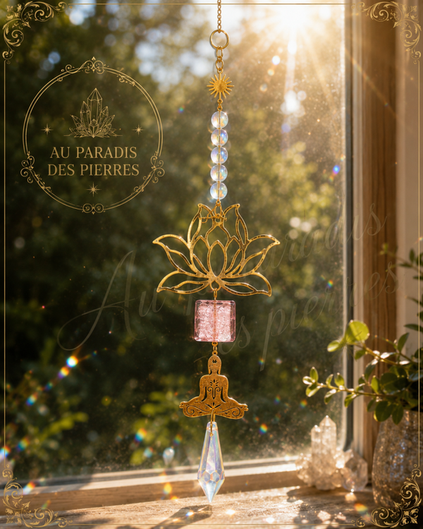 ☀️Attrape soleil Lotus et Méditation 🙏