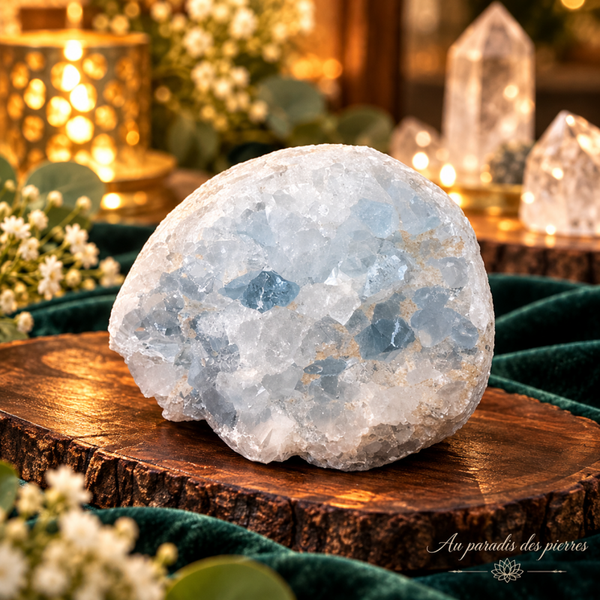 Mini géode Célestine (160g)
