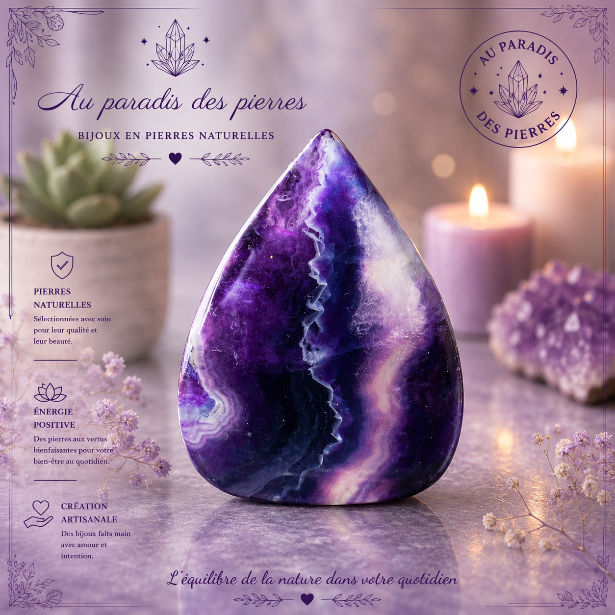 Pierre fluorite (97g)