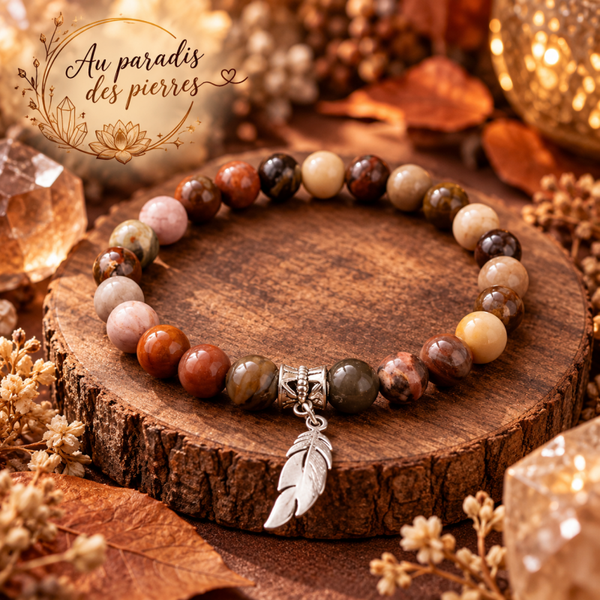 Bracelet Bois Fossile