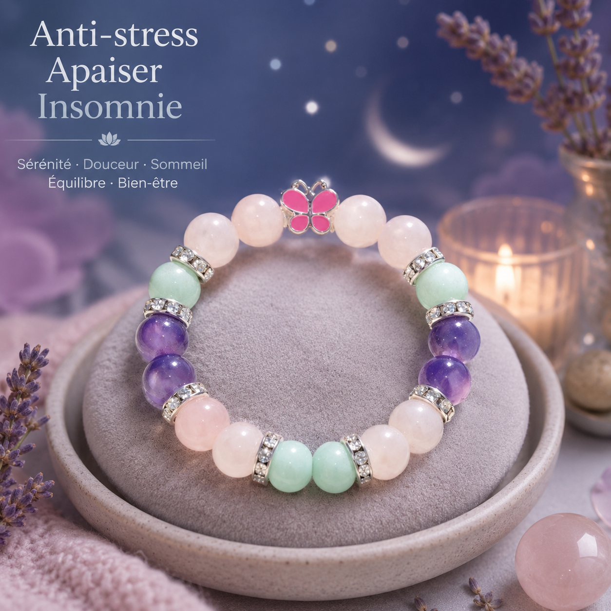 Bracelet « Apaisement,Insomnies ,stress”