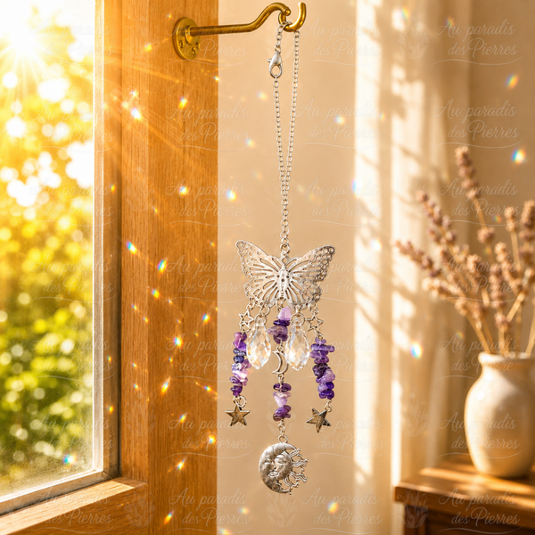 Attrape soleil papillon ET améthyste