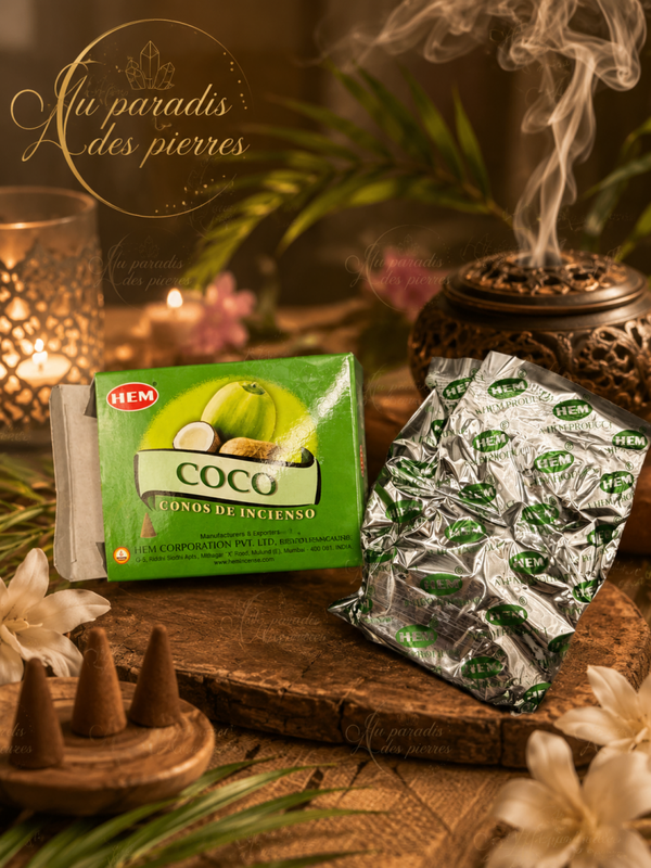 Encens hem cône noix de coco