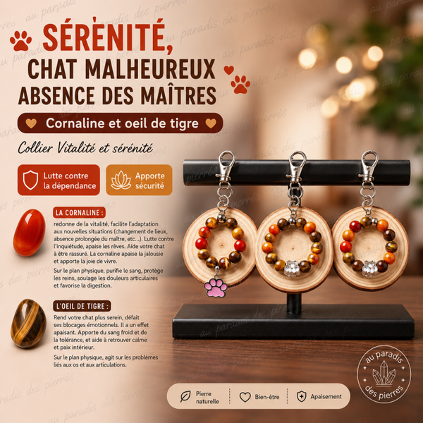 Serenite,chat malheureux absence des maîtres