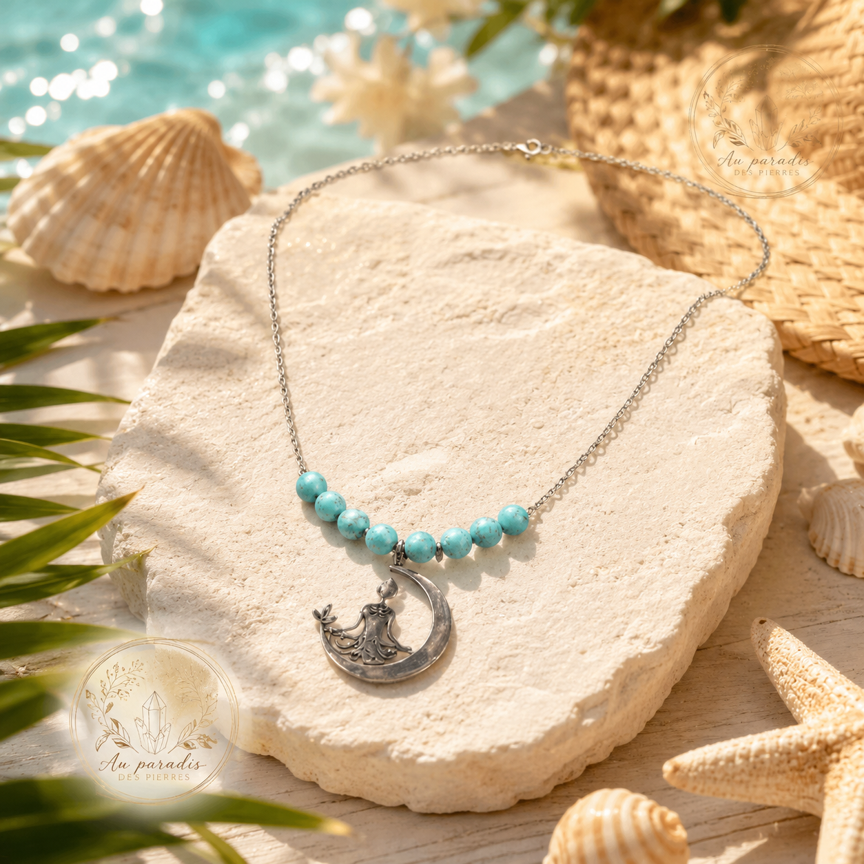 Pendentif chaîne turquenite